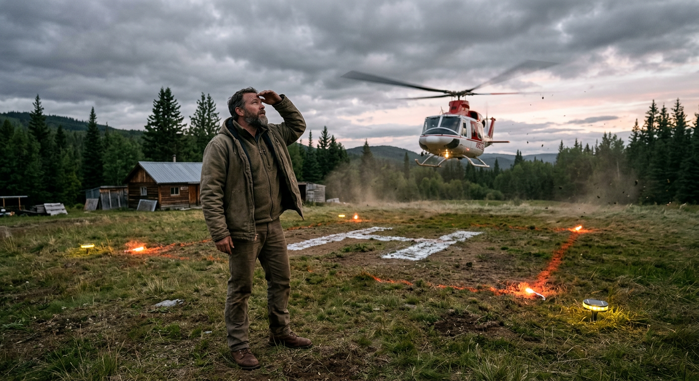 How to Set Up an Emergency Helicopter Landing Zone on Your Homestead