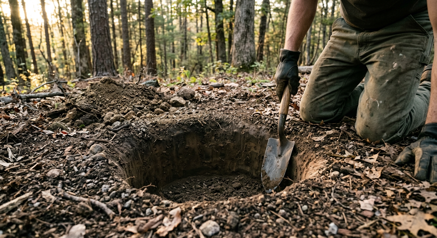 Step 1: Digging the Main Fire Chamber
